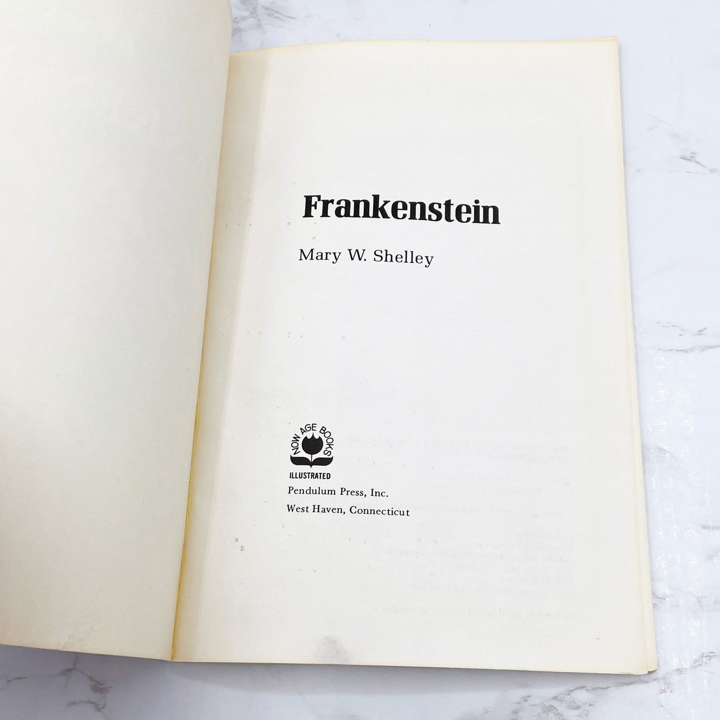 Frankenstein by Mary Shelley & Otto Binder [ILLUSTRATED TRADE PAPERBACK] 1973 Graphic Novel • Now Age