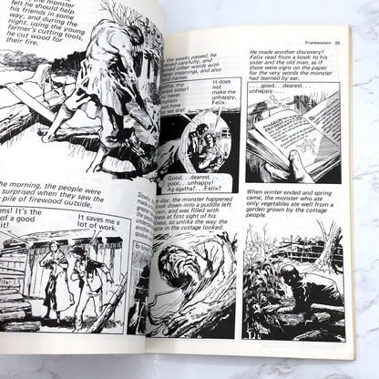Frankenstein by Mary Shelley & Otto Binder [ILLUSTRATED TRADE PAPERBACK] 1973 Graphic Novel • Now Age