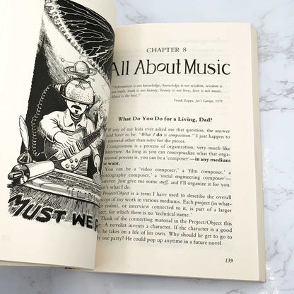 The Real Frank Zappa Book by Frank Zappa [FIRST EDITION PAPERBACK] 1989 • Poseidon Press