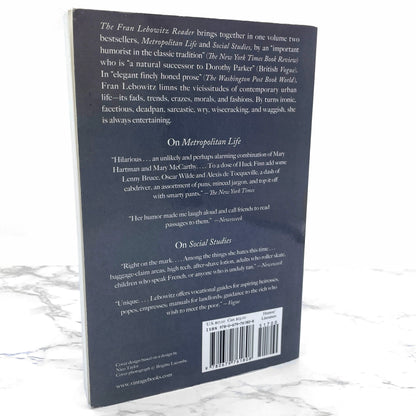 The Fran Lebowitz Reader [TRADE PAPERBACK] 1994 • Vintage Books