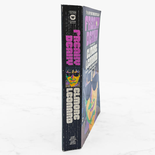 Freaky Deaky by Elmore Leonard [FIRST PAPERBACK PRINTING] 1989 • Warner Books