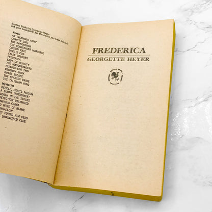 Frederica by Georgette Heyer [1973 PAPERBACK] • Bantam Books