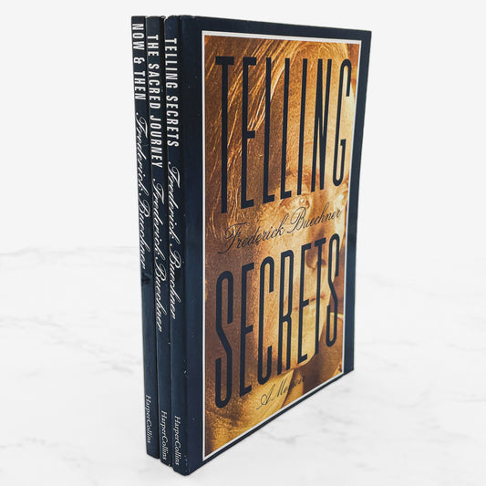 Telling Secrets, Now & Then, Sacred Journey by Frederick Buechner [TRADE PAPERBACK SET] 1991 • Harper