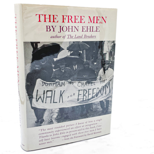 The Free Men by John Ehle SIGNED! [FIRST EDITION] 1965 • Harper & Row