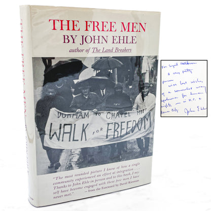 The Free Men by John Ehle SIGNED! [FIRST EDITION] 1965 • Harper & Row