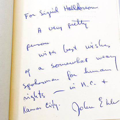 The Free Men by John Ehle SIGNED! [FIRST EDITION] 1965 • Harper & Row