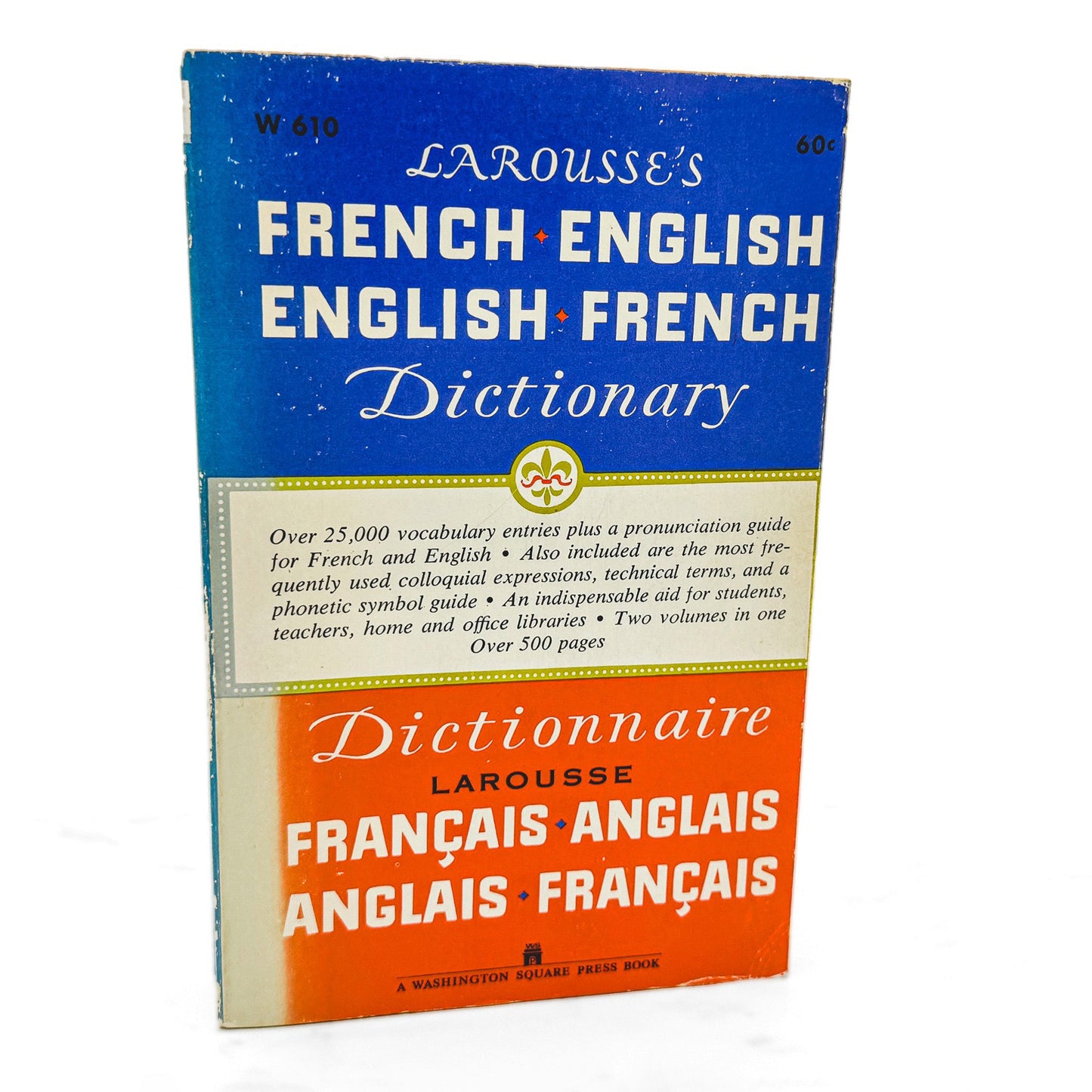 Larousse's French-English / English-French Dictionary [1962 PAPERBACK] • Washington Square Press