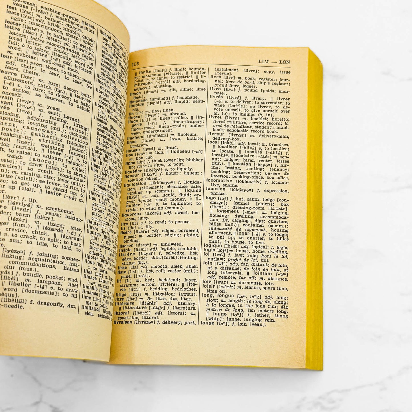 Larousse's French-English / English-French Dictionary [1962 PAPERBACK] • Washington Square Press