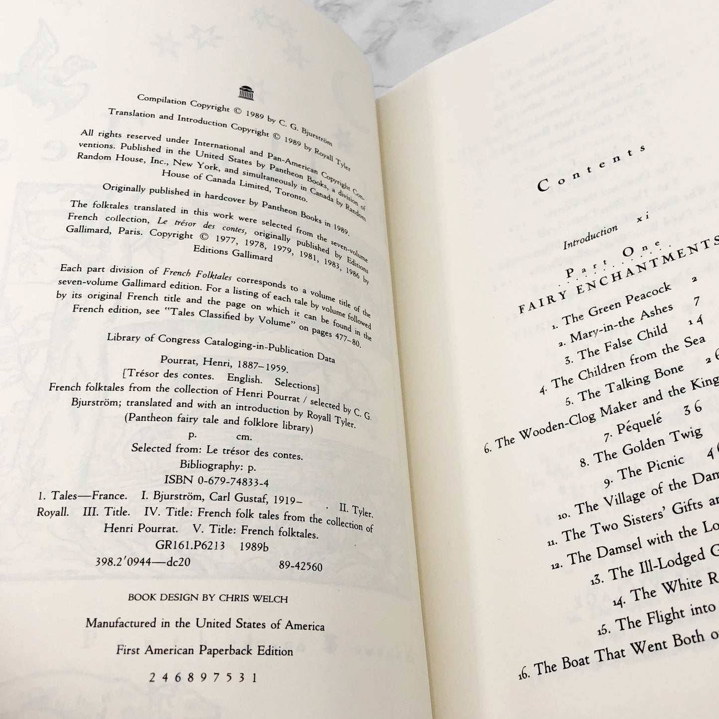 French Folktales by Henri Pourrat [FIRST U.S. PAPERBACK PRINTING] 1993 • Pantheon Folklore