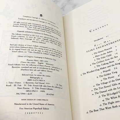 French Folktales by Henri Pourrat [FIRST U.S. PAPERBACK PRINTING] 1993 • Pantheon Folklore