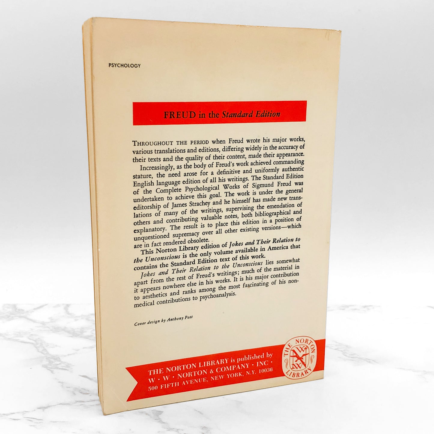 The Joke and Its Relation to the Unconscious by Sigmund Freud [1963 TRADE PAPERBACK]