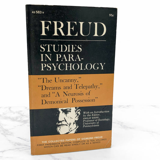 Studies in Parapsychology by Sigmund Freud [FIRST PAPERBACK PRINTING] 1963 • Collier