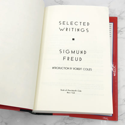 Selected Writings by Sigmund Freud [HARDCOVER OMNIBUS] 1996 • 1st Thus • BOMC
