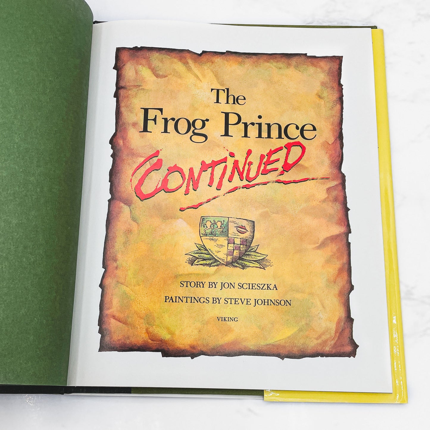 The Frog Prince Continued by Jon Scieszka & Steve Johnson [FIRST EDITION] 1991 • Viking