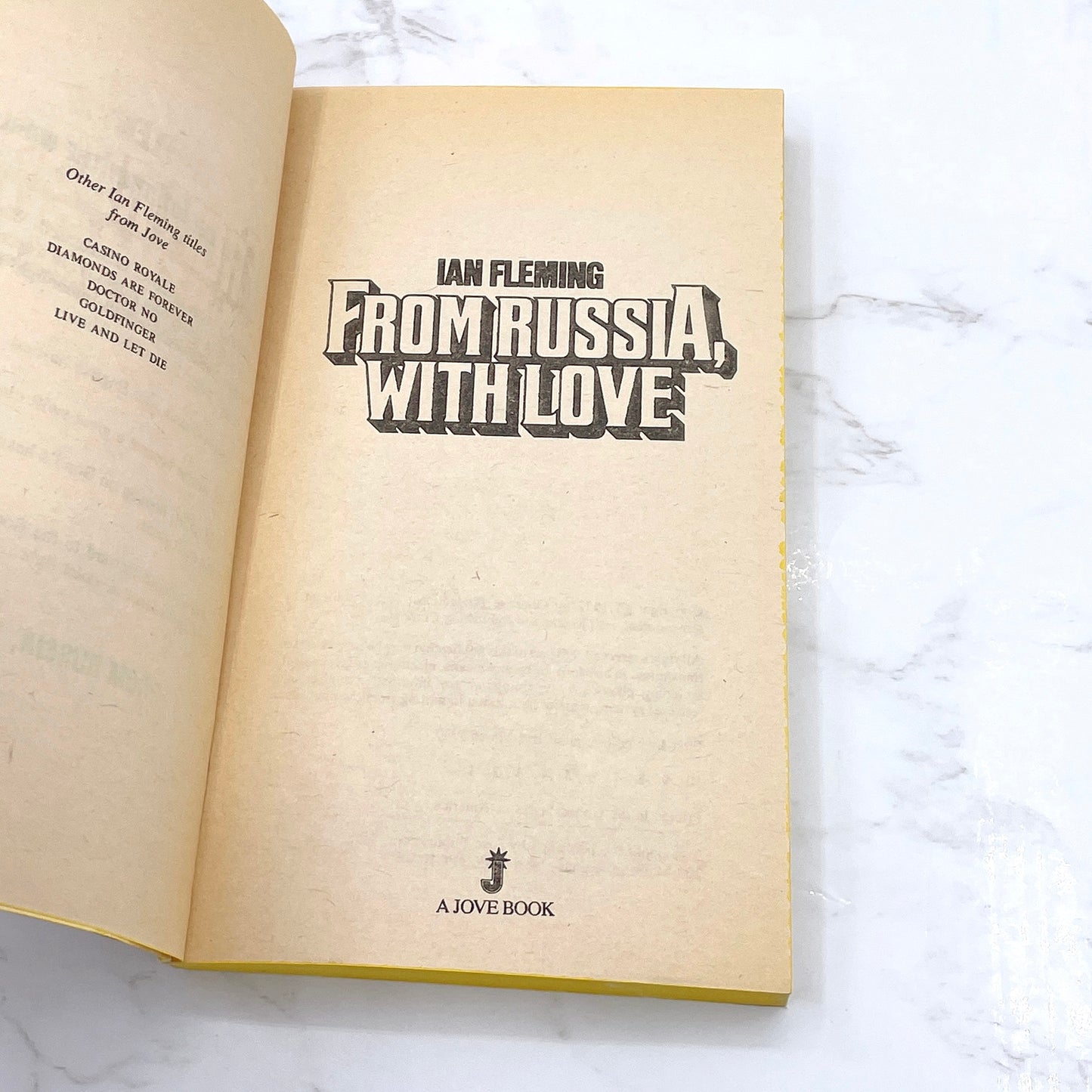 From Russia With Love [James Bond #5] by Ian Fleming [1980 PAPERBACK] • Jove