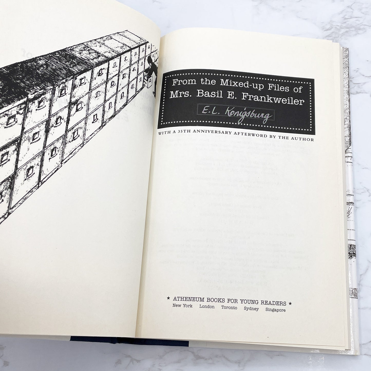 From the Mixed-Up Files of Mrs. Basil E. Frankweiler by E.L. Konigsburg [35th ANNIVERSARY HARDCOVER] 2002 • Atheneum