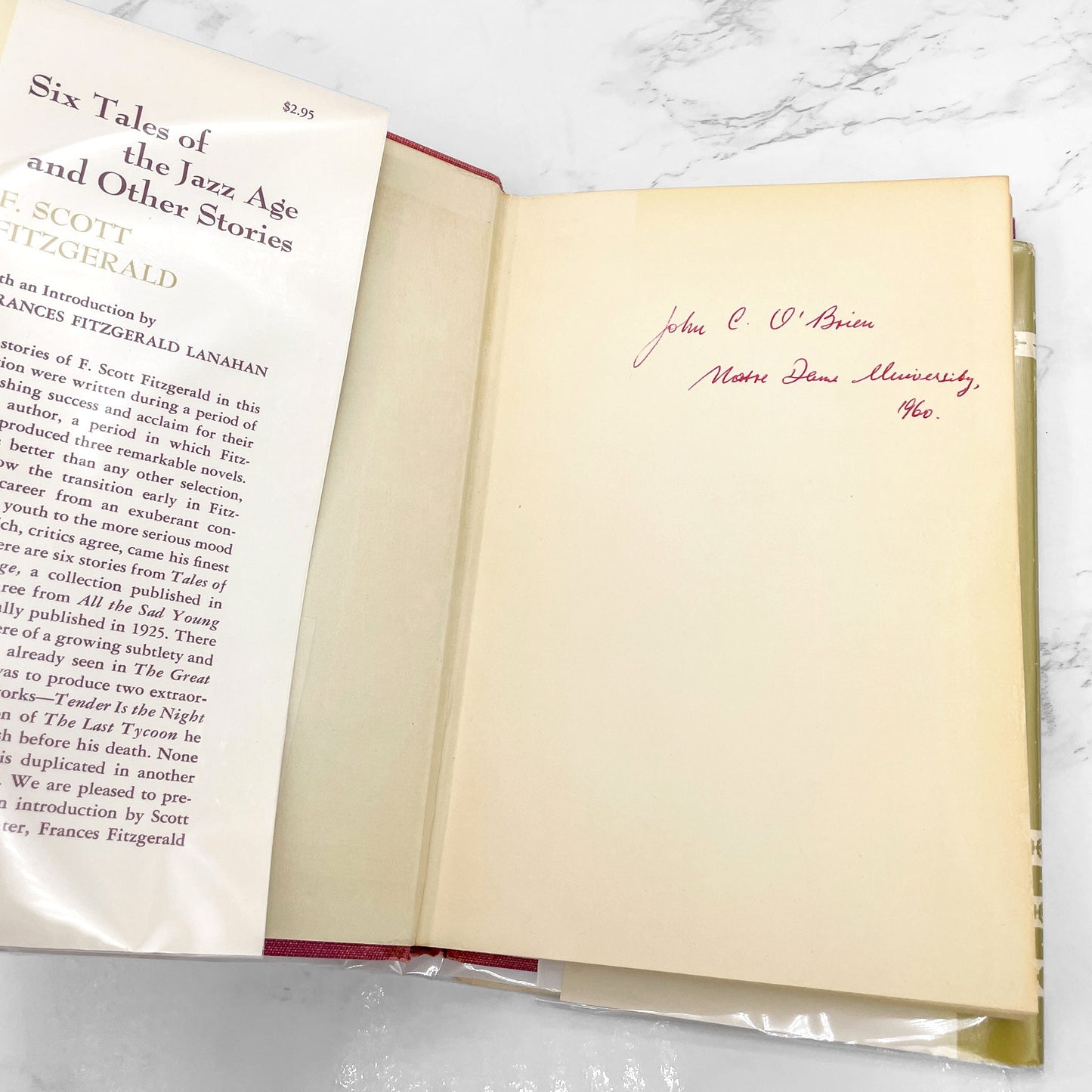 Six Tales of the Jazz Age & Other Stories by F. Scott Fitzgerald [SECOND EDITION] 1960 • Charles Scribner's Sons