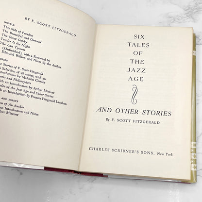 Six Tales of the Jazz Age & Other Stories by F. Scott Fitzgerald [SECOND EDITION] 1960 • Charles Scribner's Sons