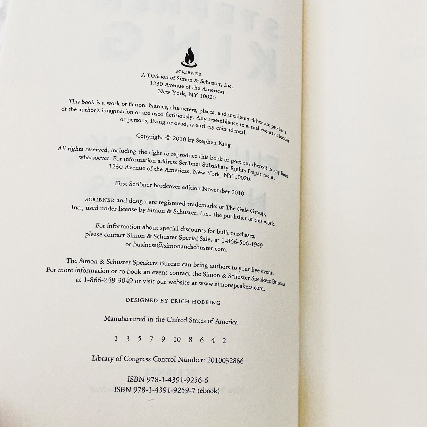 Full Dark, No Stars by Stephen King [FIRST EDITION] 2010 • Scribner