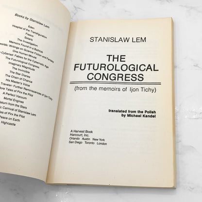 The Futurological Congress by Stanisław Lem [FIRST PAPERBACK EDITION] 1985 • Harcourt
