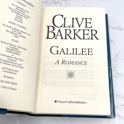 Galilee by Clive Barker [FIRST BOOK CLUB EDITION] 1998 • Hardcover • HarperCollins