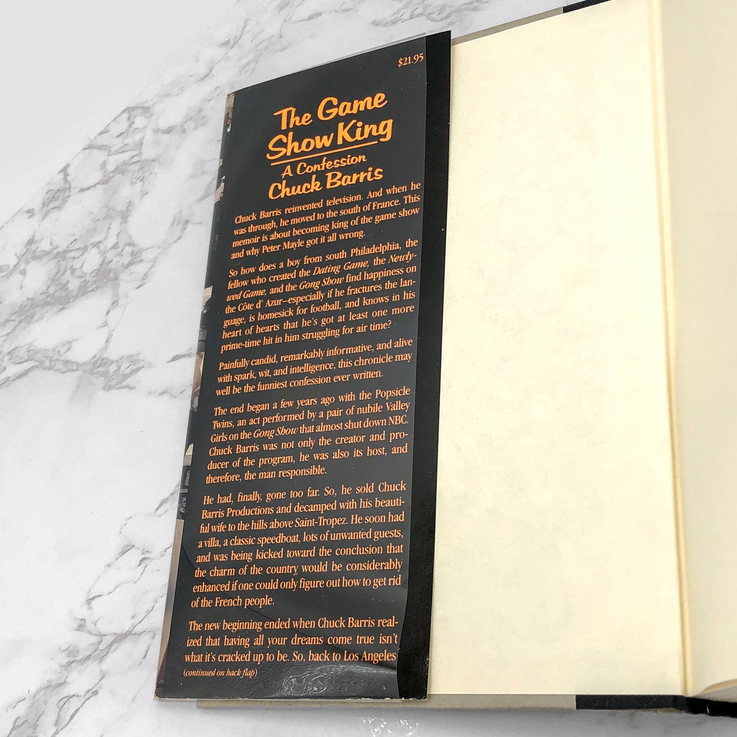 The Game Show King: A Confession by Chuck Barris [FIRST EDITION] 1993 • Carroll & Graf