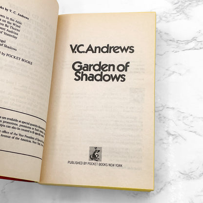 Garden of Shadows by V.C. Andrews [FIRST EDITION • FIRST PRINTING] 1987 • Pocket • Dollanganger #0