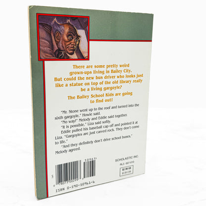 Gargoyles Don't Drive School Buses by Debbie Dadey & Marcia Thornton Jones [FIRST EDITION PAPERBACK] 1996 • Bailey School Kids #19
