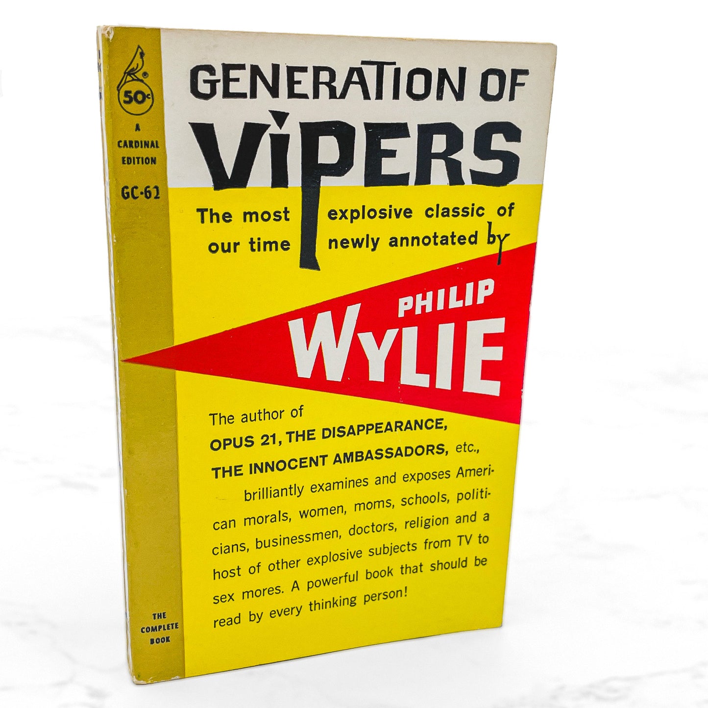 Generation of Vipers by Philip Wylie [FIRST PAPERBACK EDITION] 1959 • Cardinal