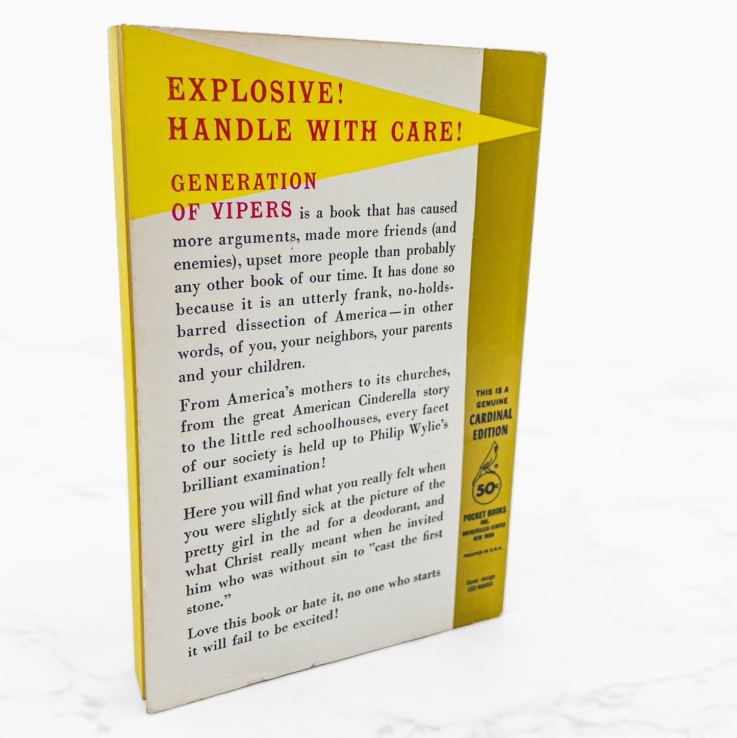 Generation of Vipers by Philip Wylie [FIRST PAPERBACK EDITION] 1959 • Cardinal