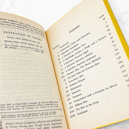 Generation of Vipers by Philip Wylie [FIRST PAPERBACK EDITION] 1959 • Cardinal