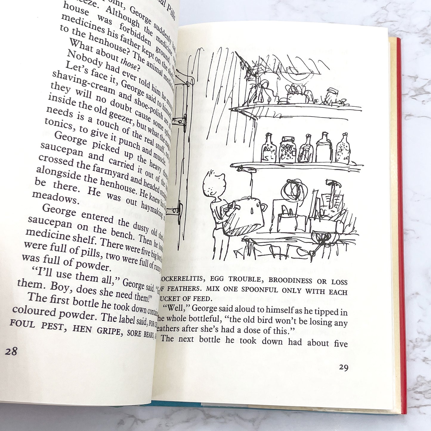 George's Marvellous Medicine by Roald Dahl [U.K. FIRST EDITION • FIRST PRINTING] 1981 • Jonathan Cape