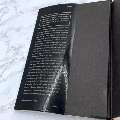 Gerald's Game by Stephen King [FIRST EDITION • FIRST PRINTING] 1992 • Viking