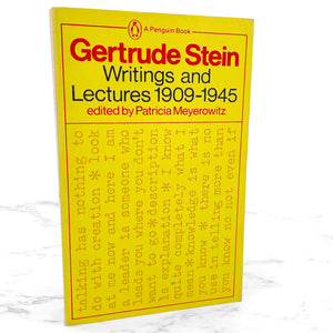 Writings and Lectures 1909-1945 by Gertrude Stein [FIRST PAPERBACK EDITION] 1974 • Penguin