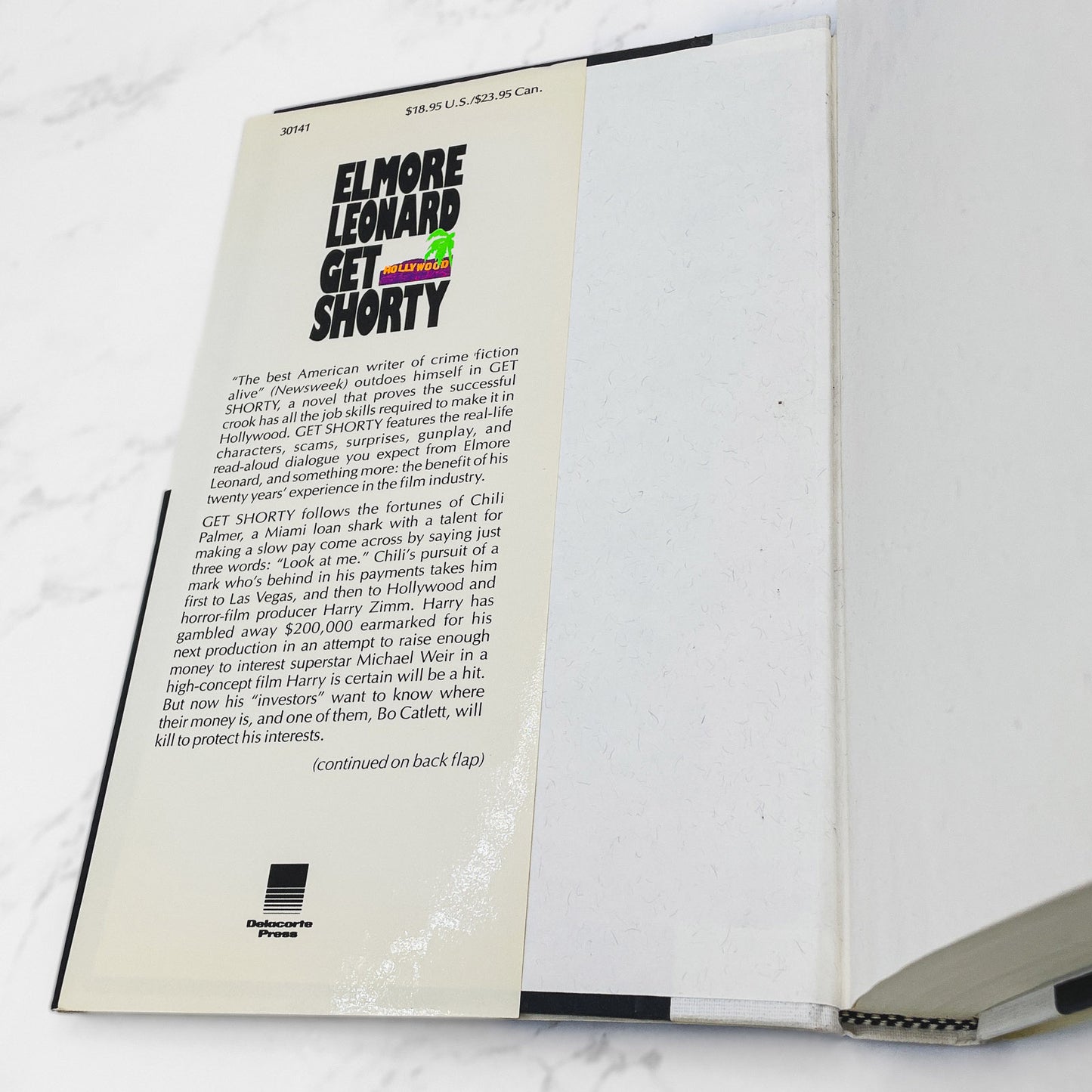 Get Shorty by Elmore Leonard [FIRST EDITION • FIRST PRINTING] 1990 • Delacorte