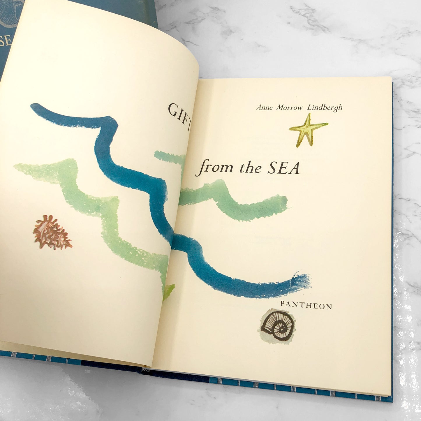 Gift from the Sea by Anne Morrow Lindbergh [ILLUSTRATED HARDCOVER + SLIPCASE] 1955 • Pantheon