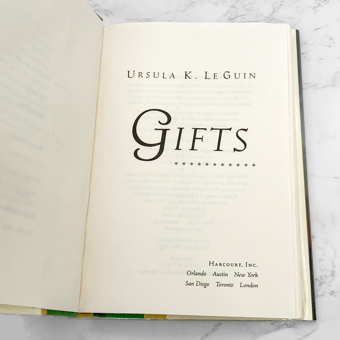 Gifts by Ursula K. Le Guin [FIRST EDITION • FIRST PRINTING] 2004 • Harcourt