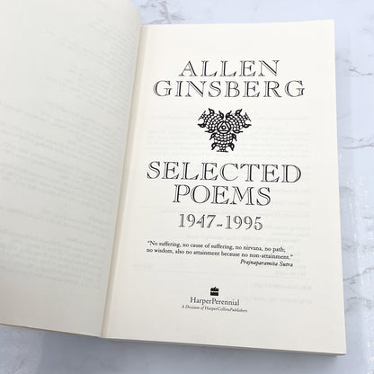 Selected Poems (1947-1995) by Allen Ginsberg [FIRST PAPERBACK PRINTING] 1997 • Harper Perennial