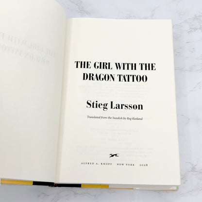 The Girl with the Dragon Tattoo by Stieg Larsson [U.S. FIRST EDITION] 2008 • Alfred A. Knopf