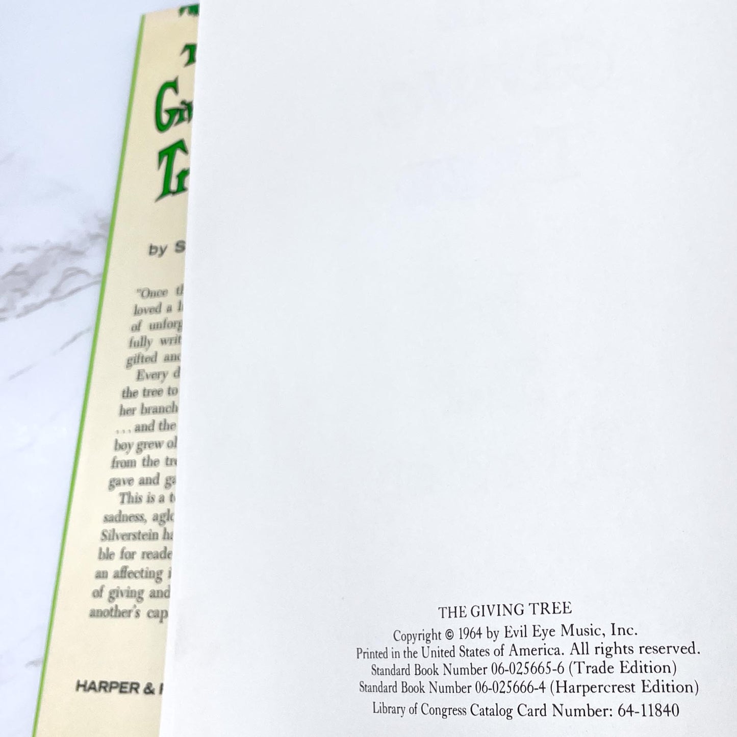 The Giving Tree by Shel Silverstein [FIRST EDITION] 1964 • 80's Printing • Harper & Row