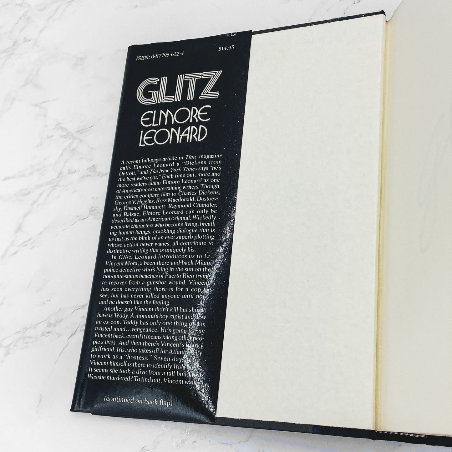 Glitz by Elmore Leonard [FIRST EDITION • FIRST PRINTING] 1985 • Arbor House