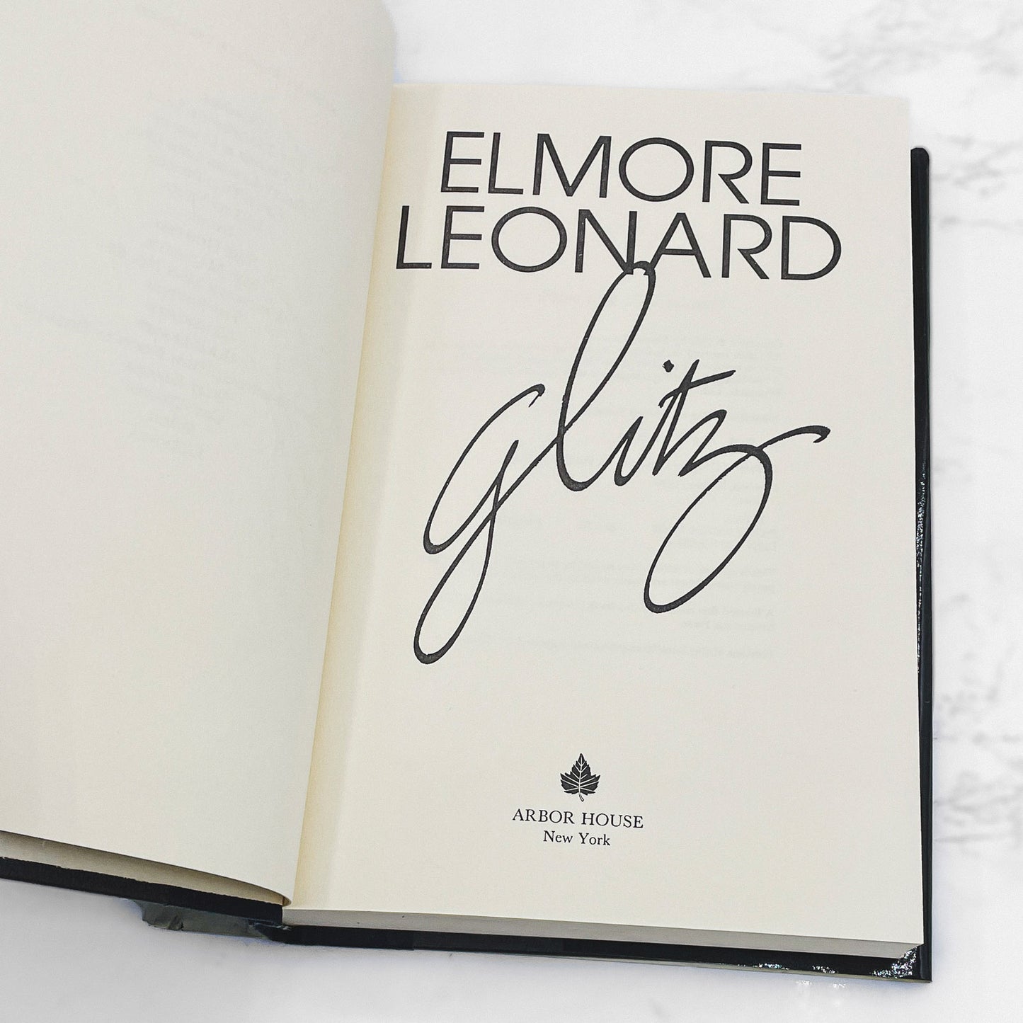 Glitz by Elmore Leonard [FIRST EDITION • FIRST PRINTING] 1985 • Arbor House