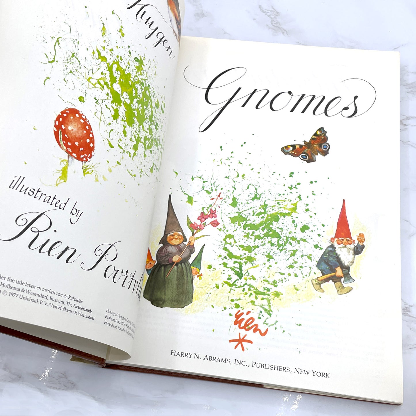 Gnomes by Wil Huygen & Rien Poortvliet [U.S. FIRST EDITION] 1977 • Harry N. Abrams