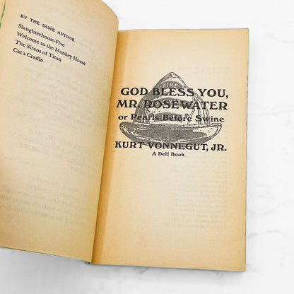 God Bless You, Mr. Rosewater by Kurt Vonnegut [1972 PAPERBACK] • Dell *Condition