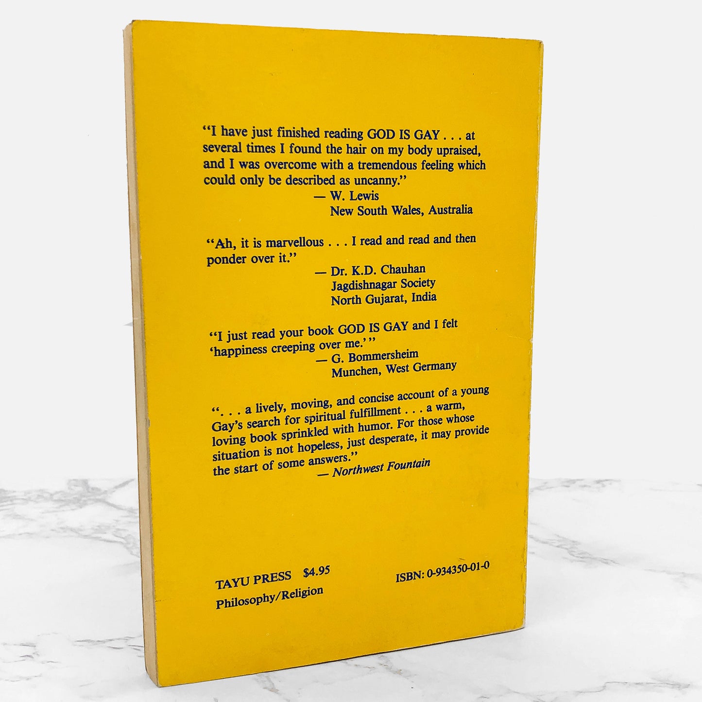 God Is Gay: An Evolutionary Spiritual Work by Ezekiel Wright & Daniel Inesse [SECOND EDITION PAPERBACK] 1981 • Tayu Press 