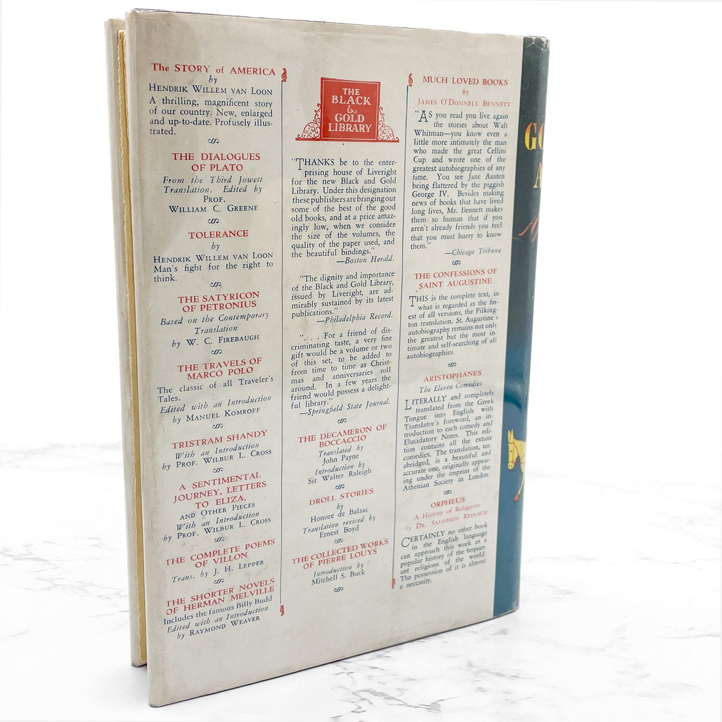 The Golden Asse of Apuleius translated by William Adlington [ANTIQUE HARDCOVER] 1943 • Liveright Publishing