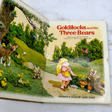 Goldilocks & The Three Bears: A Puppet Storybook by Oscar Weigle & Tadasu Izawa [VINTAGE BOARD BOOK] 1979