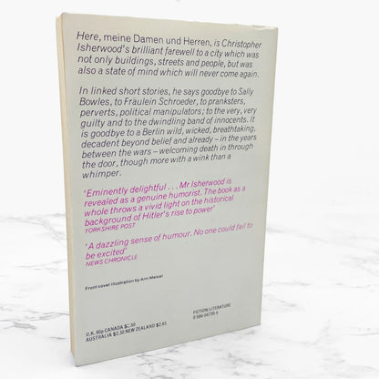 Goodbye to Berlin by Christopher Isherwood [U.K. PAPERBACK] 1977 • Triad Panther • Cabaret