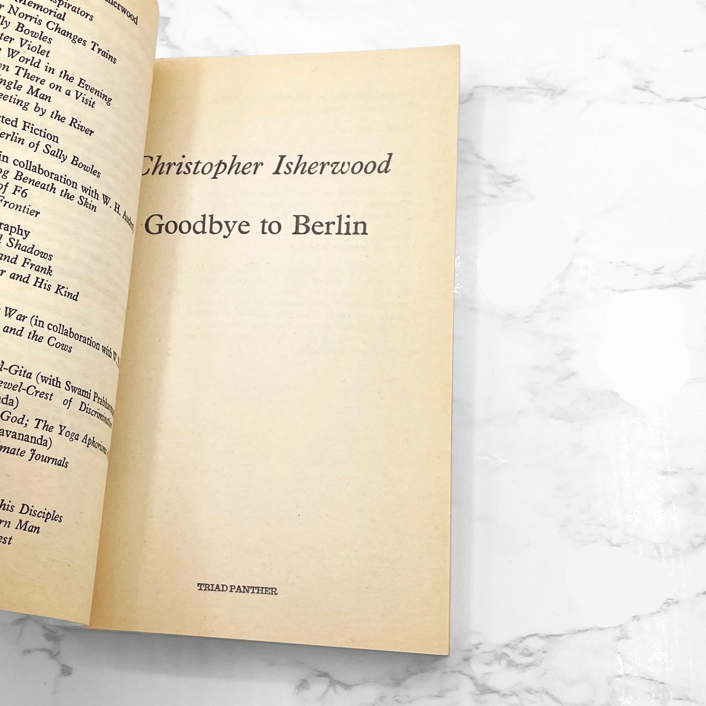 Goodbye to Berlin by Christopher Isherwood [U.K. PAPERBACK] 1977 • Triad Panther • Cabaret