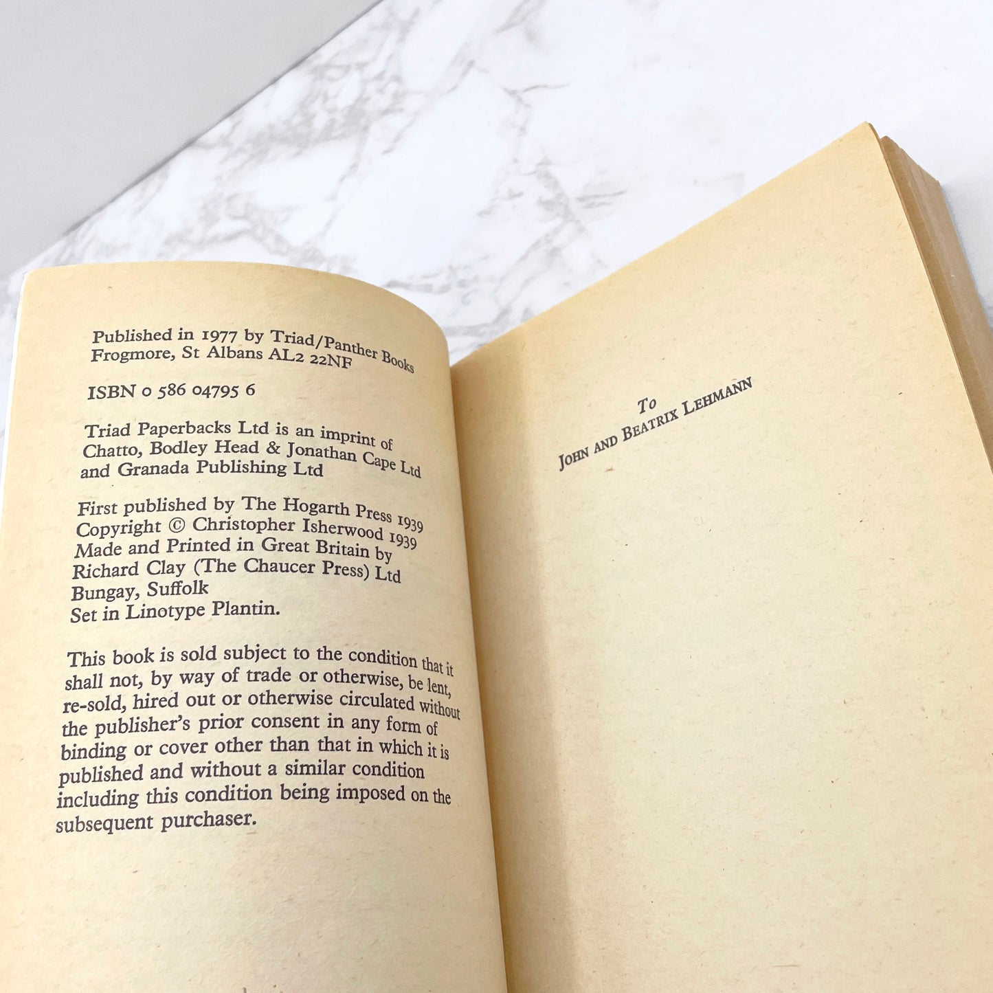 Goodbye to Berlin by Christopher Isherwood [U.K. PAPERBACK] 1977 • Triad Panther • Cabaret